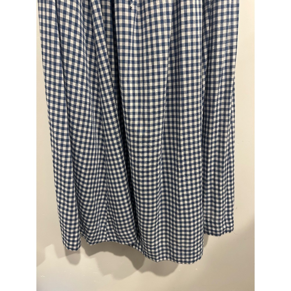 Doen Emmaretta Midi Dress in Blue Gingham Size Medium - Picture 8 of 14